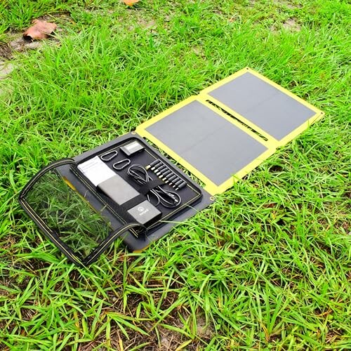 SunJack 60W Folding IP67 Waterproof ETFE Portable Solar Panel Charger